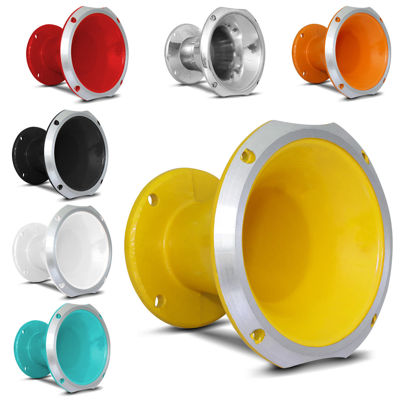 Corneta Curta Jarrão Musicall Com Adaptador Amarelo