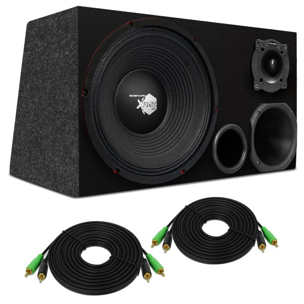 Encontraproduto.com.br - Caixa Trio Completa 440W Woofer Shutt Xplode 12