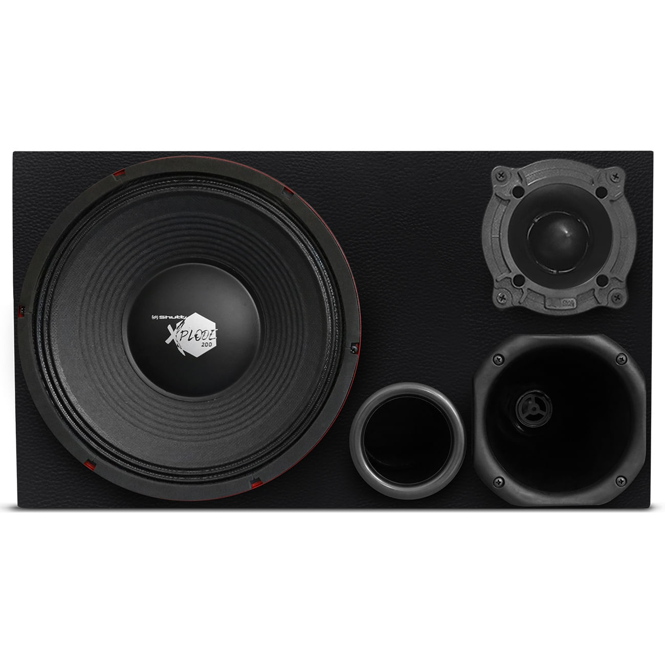 Caixa Som Trio Automotivo Shutt Xplode 12