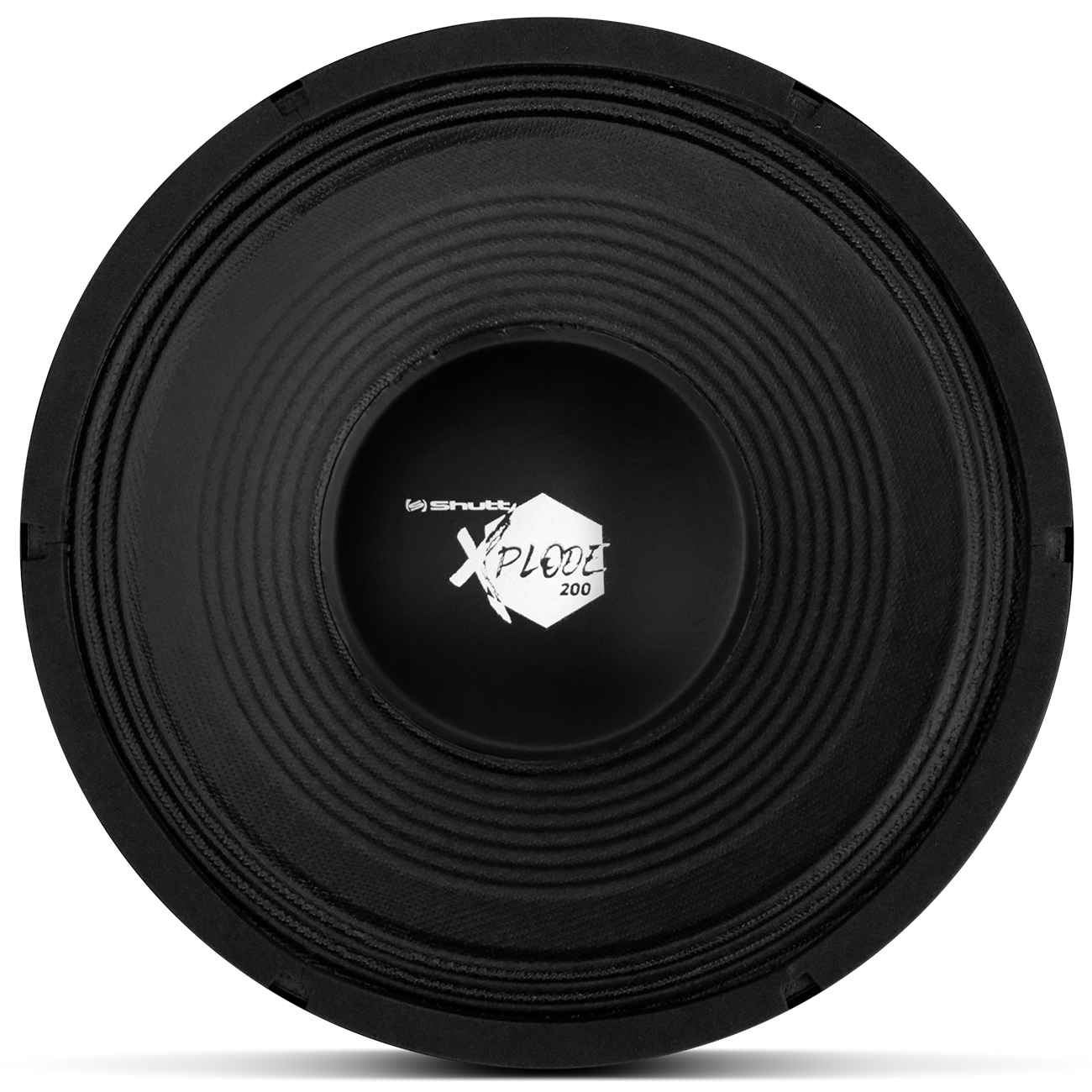 Alto Falante Woofer Shutt Xplode 12 Polegadas 200W RMS 4 Ohms Bobina Simples Preto Vermelho