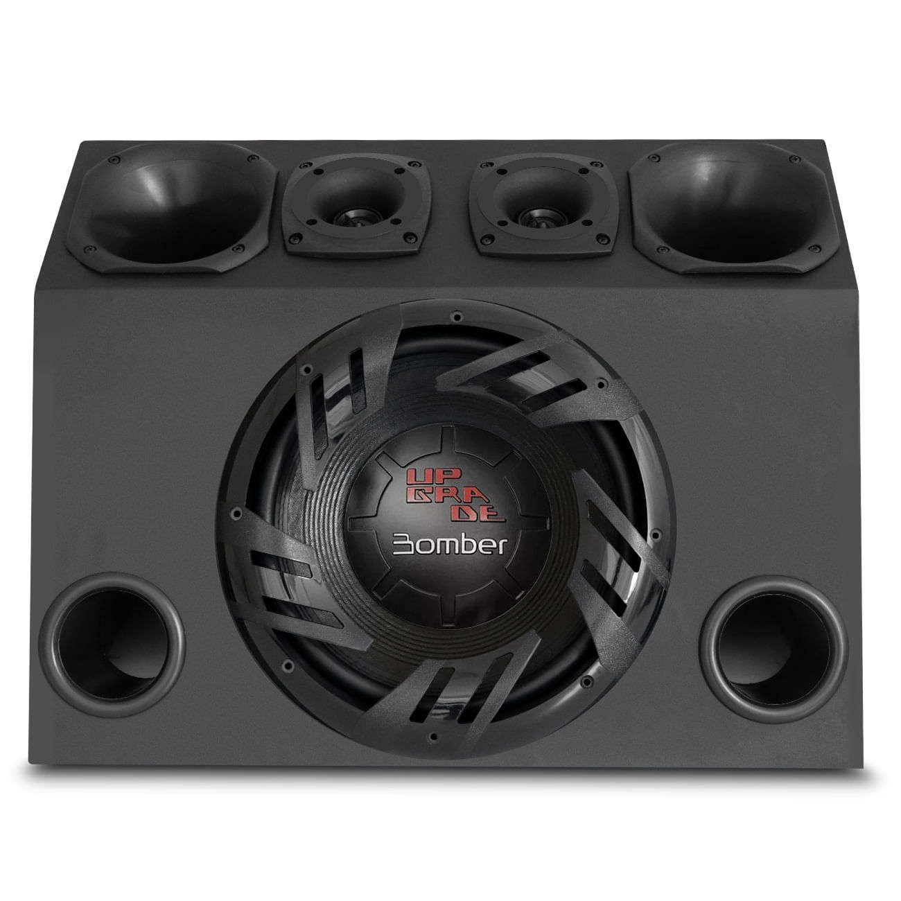 Caixa Trio Completa 830W RMS Subwoofer Bomber Upgrade 12