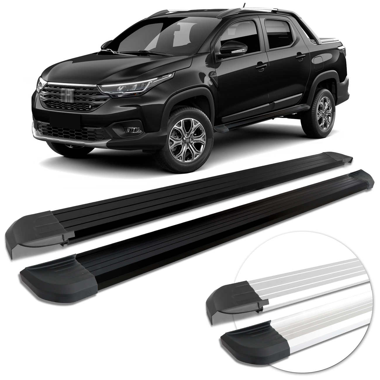 Estribo Lateral Fiat Strada 2020 2021 2022 Cabine Dupla Plataforma
