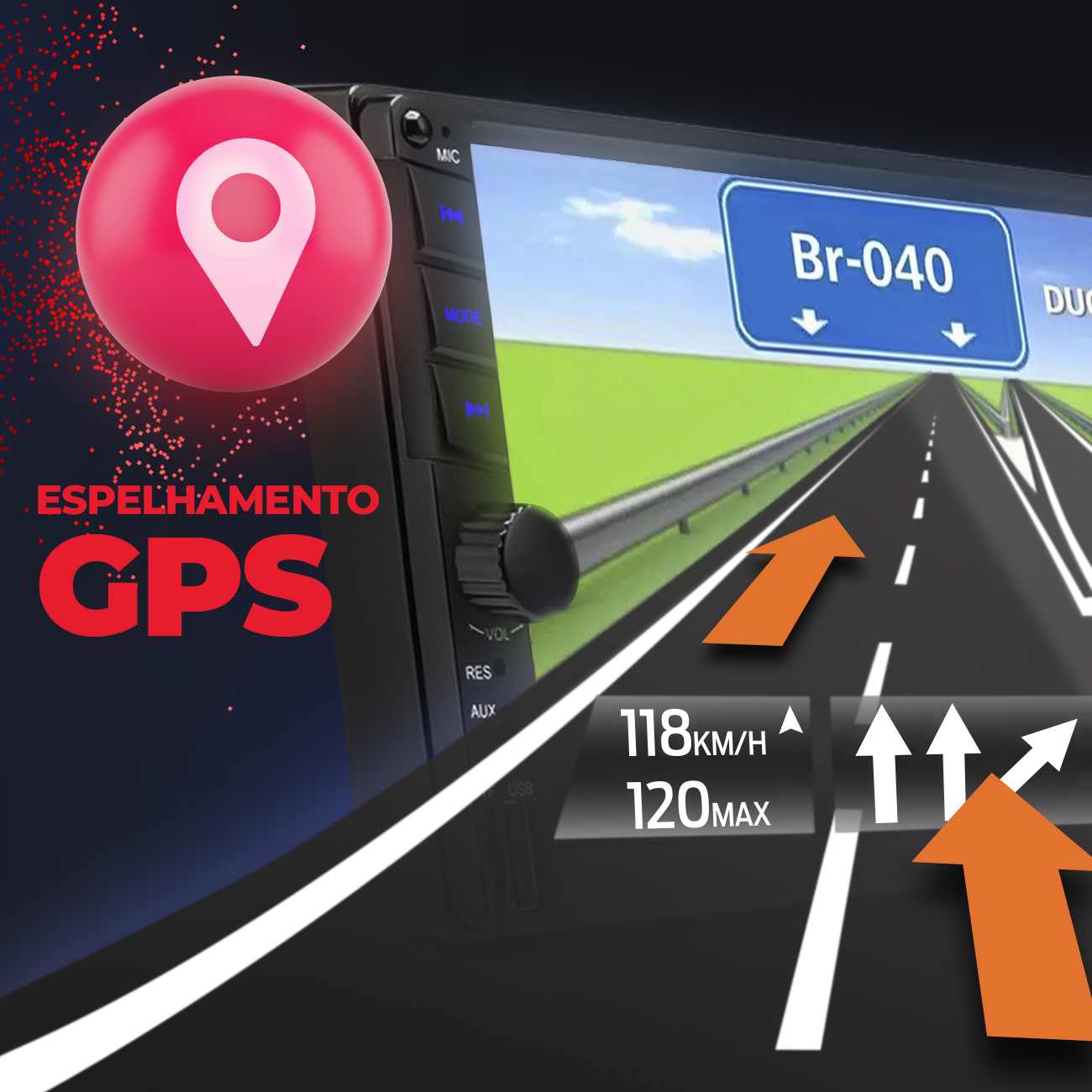 Encontraproduto.com.br - Central Multimídia Corsa Montana Vectra Meriva Multilaser MP5 2Din BT Espelhamento Prata