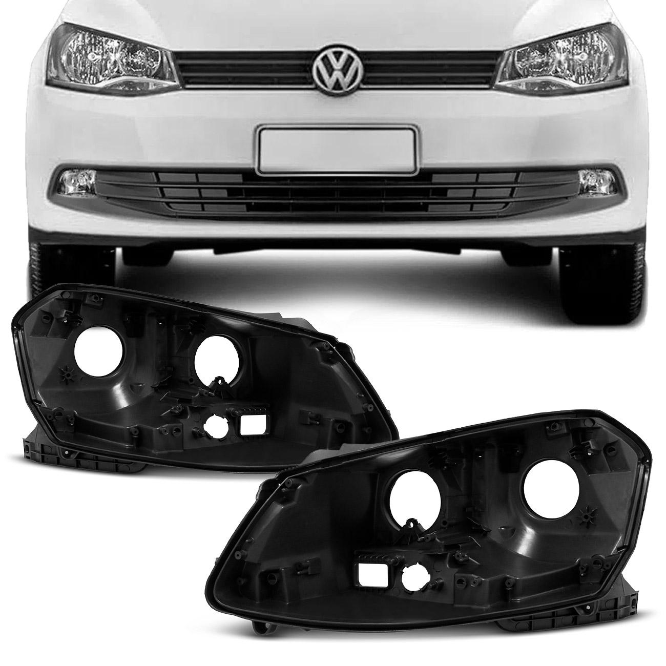 Carcaça Farol Gol G6 2013 2014 2015 2016 Preta Foco Duplo