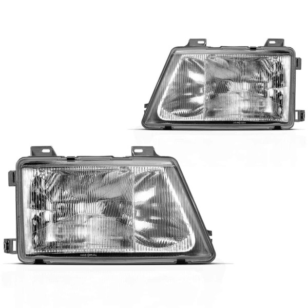 Encontraproduto.com.br - Farol Sprinter 1995 1996 1997 1998 1999 2000 2001 2002 Máscara Cromada Foco Simples H1