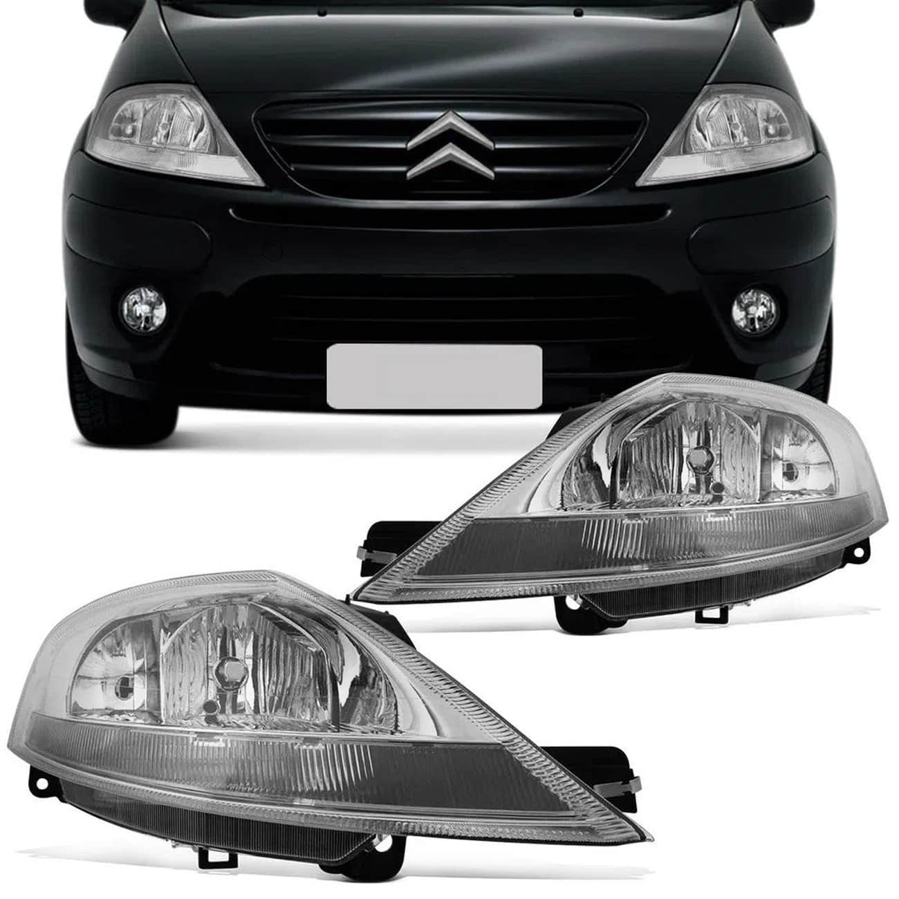 Farol Citroen C3 2003 2004 2005 2006 2007 2008 2009 2010 2011 2012 Manual