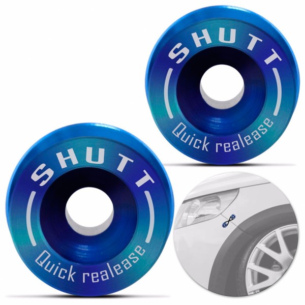 Encontraproduto.com.br - Trava Parachoque Rebaixado Quick Release Anilha Fixação Azul Dourada Preto Vermelho Shutt Universal