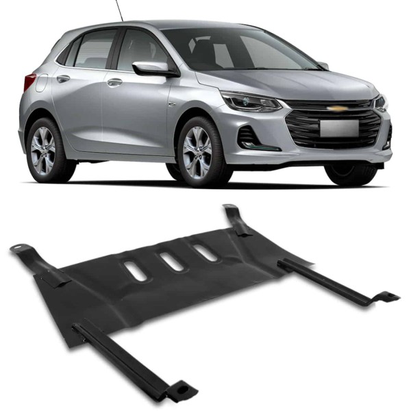 Encontraproduto.com.br - Protetor de Carter Onix Hatch Sedan Premier 2020 2021 Preto