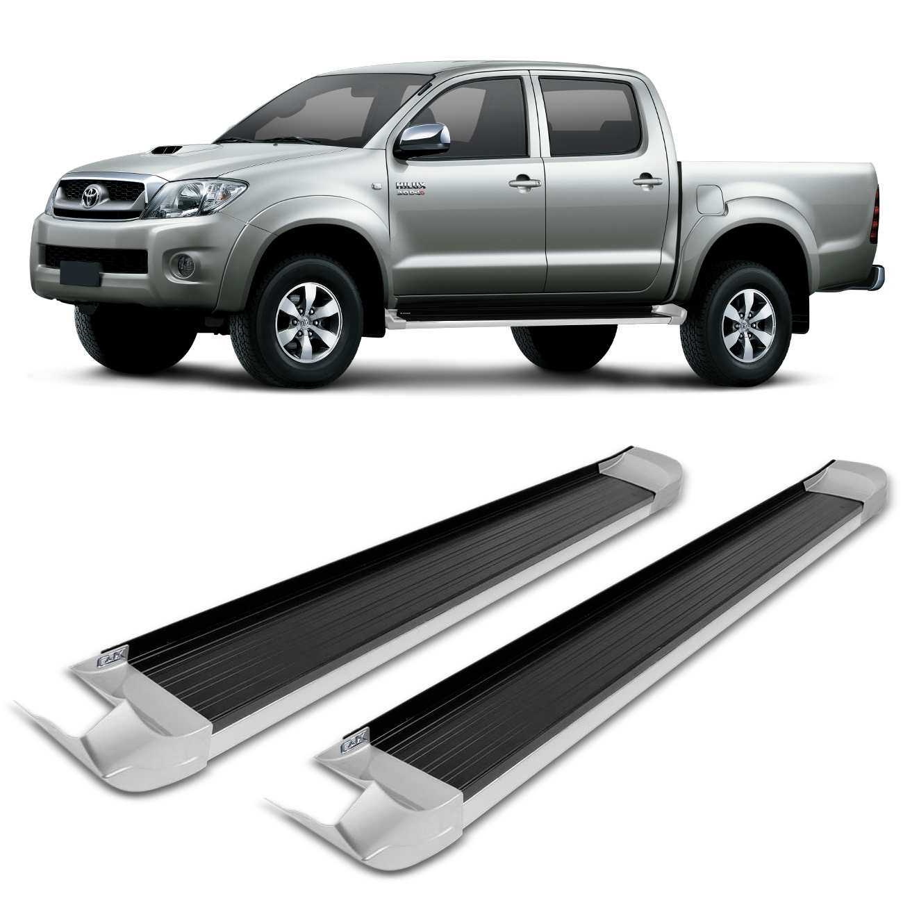 Estribo Lateral Hilux 2005 2006 2007 2008 2009 2010 2011 2012 2013 2014 2015 Cabine Dupla Plataforma