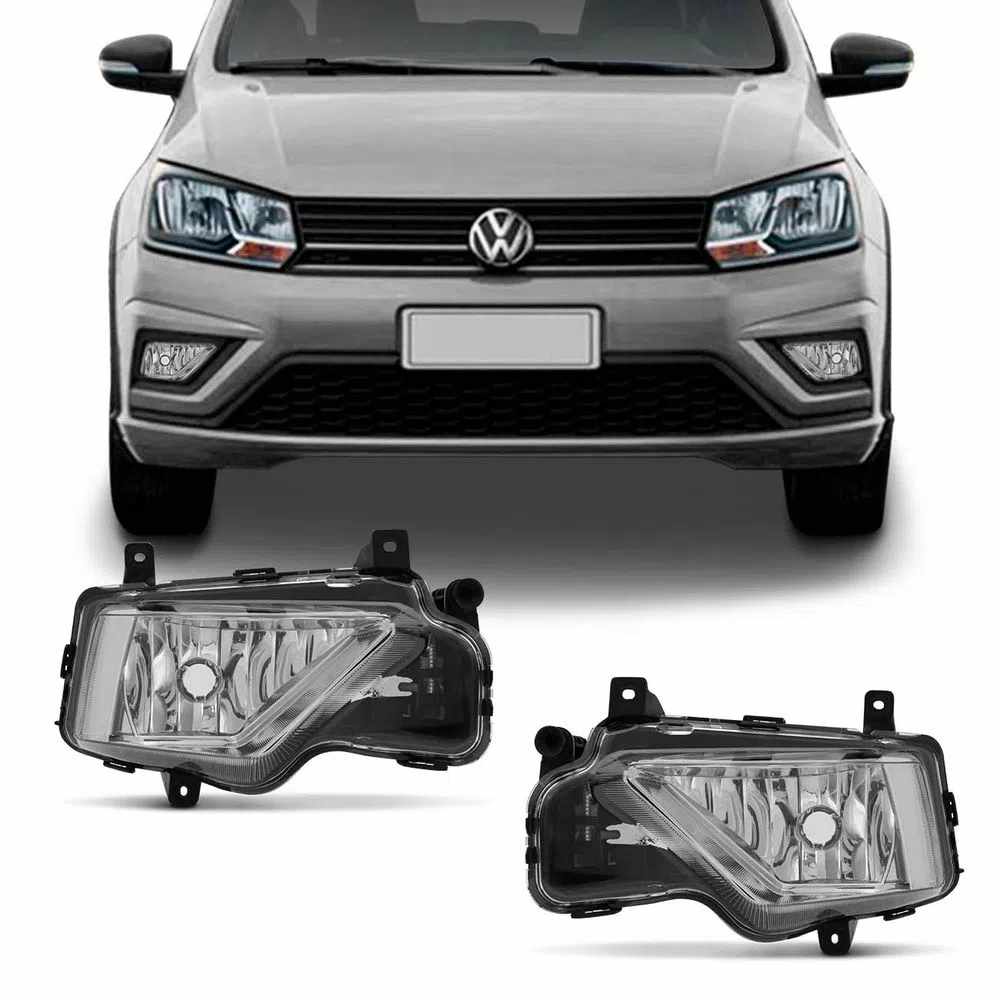Kit Farol de Milha Saveiro G7 2016 2017 2018 2019 2020 Auxiliar Neblina