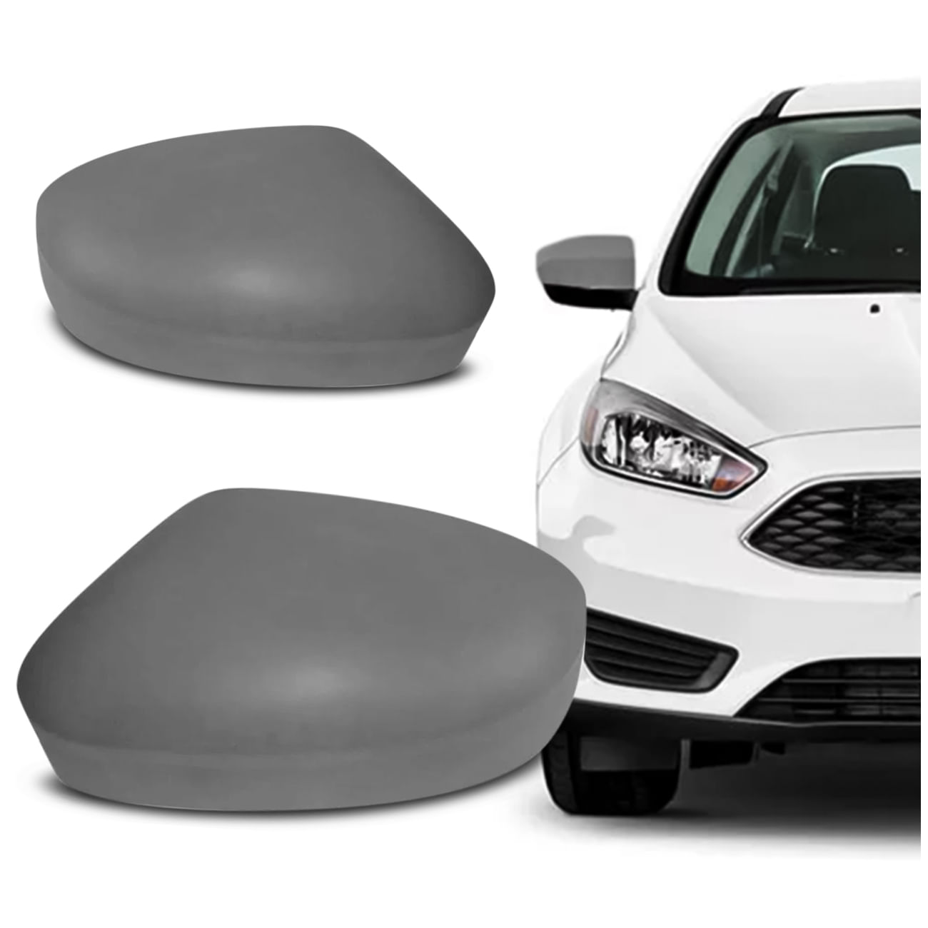 Capa de Retrovisor Focus Hatch Sedan 2014 2015 2016 2017 2018 2019 Primer
