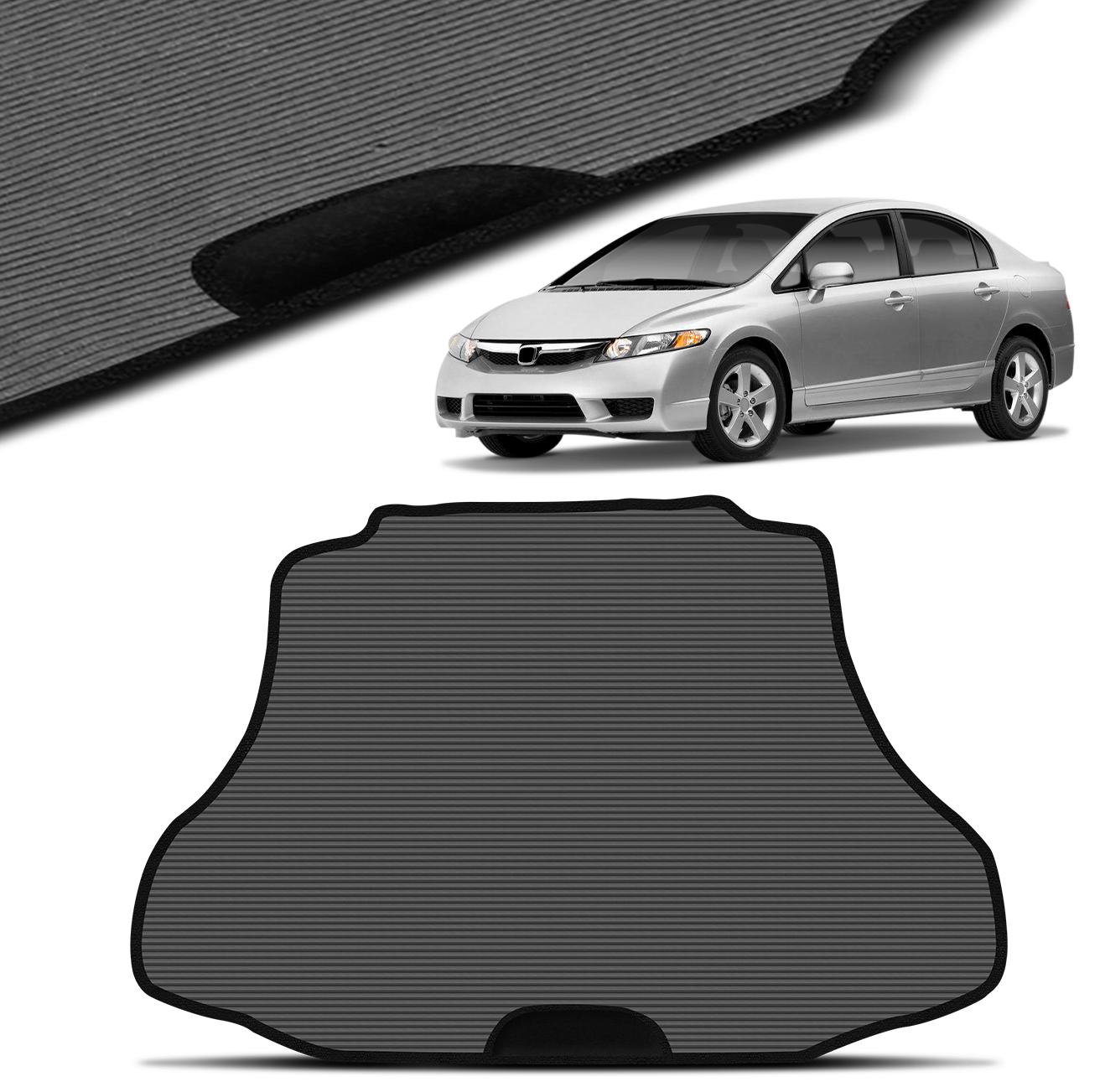 Tapete Borracha Porta Malas Civic 2007 2008 2009 2010 2011 Preto 1 Peça