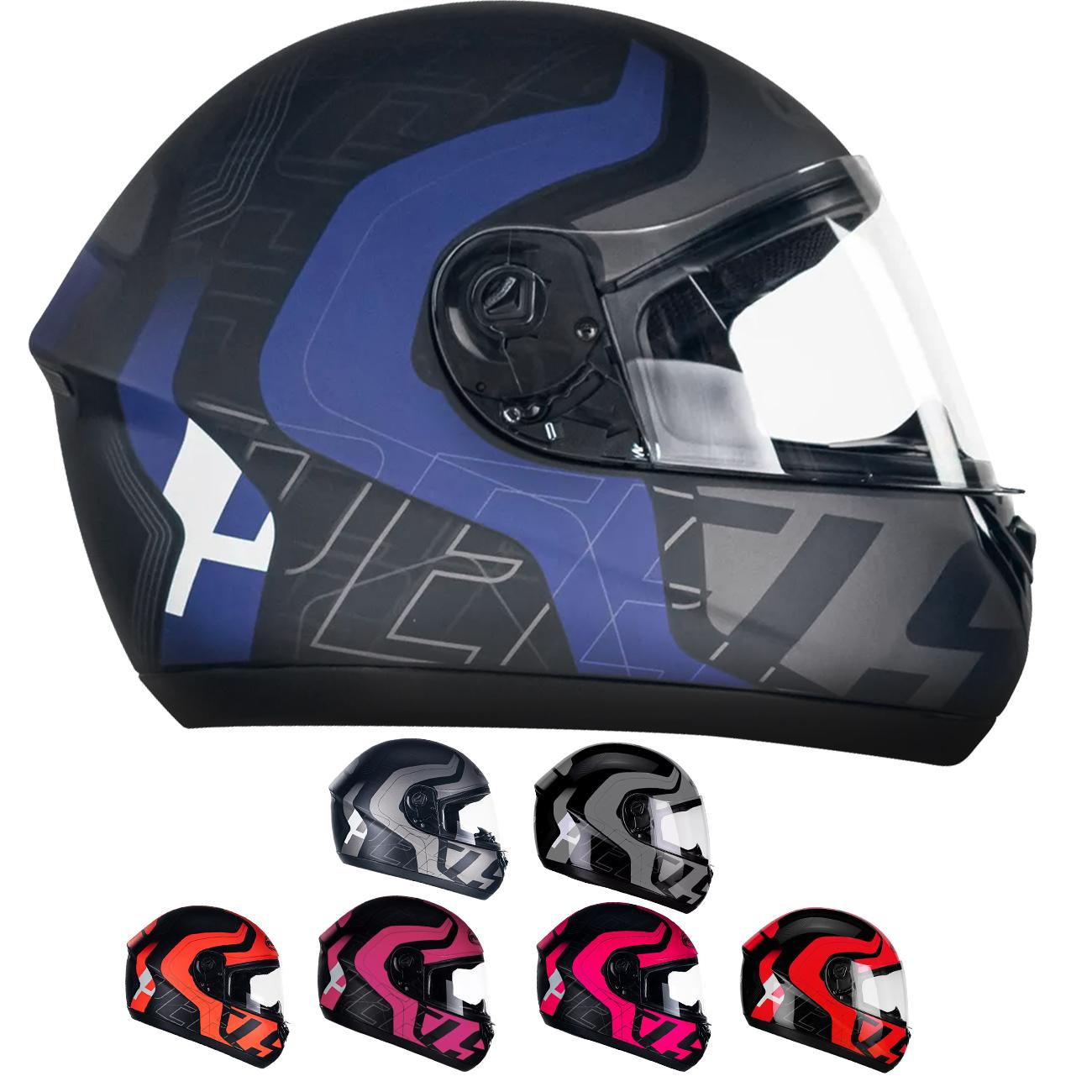Capacete Peels Spike New Ghost Preto Fosco Azul Escuro Preto Vermelho Fechado