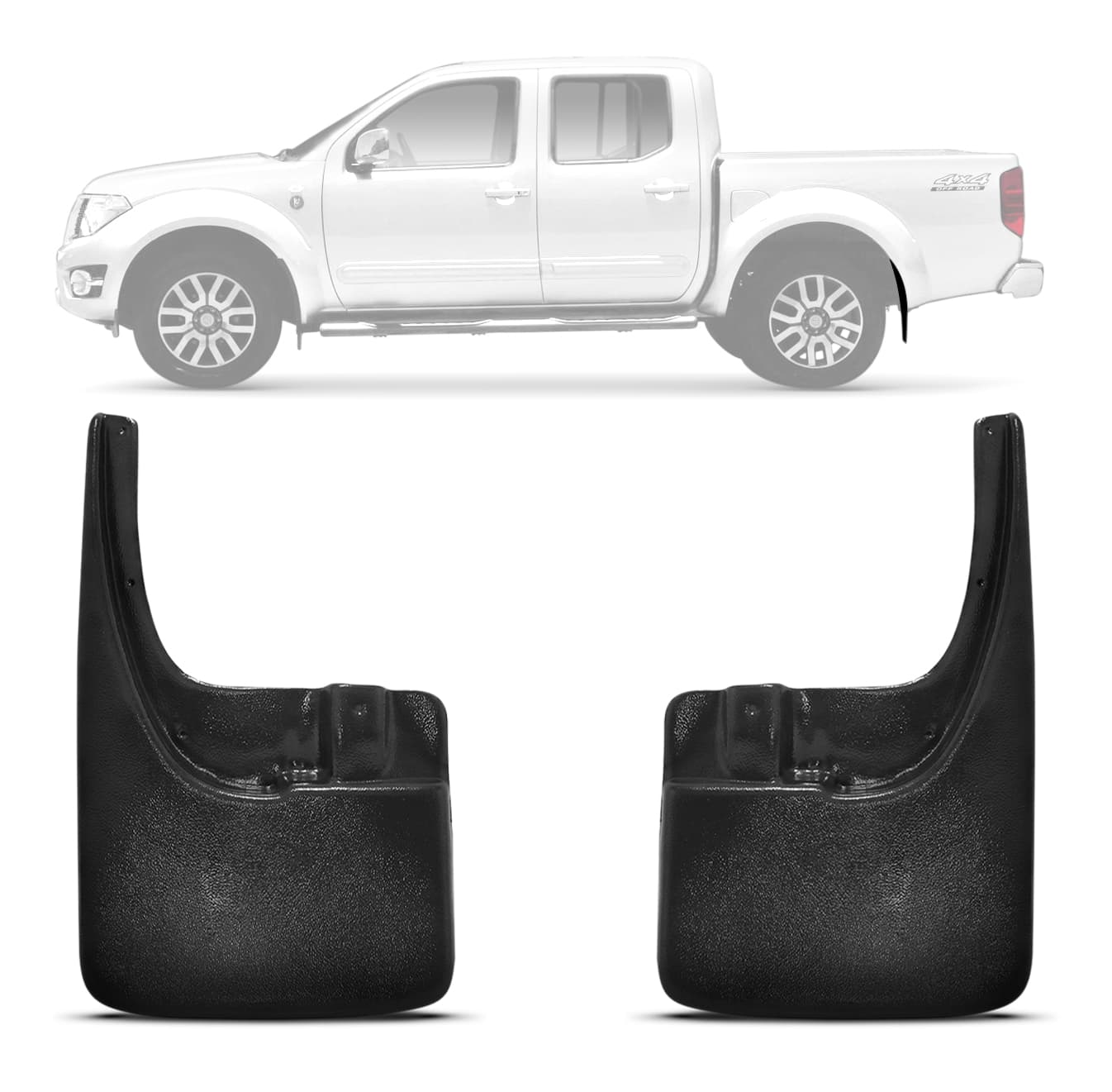 Par Apara Barro Lameiro Traseiro Frontier SEL 2008 2009 2010 2011 2012 2013 2014 2015 2016 Preto