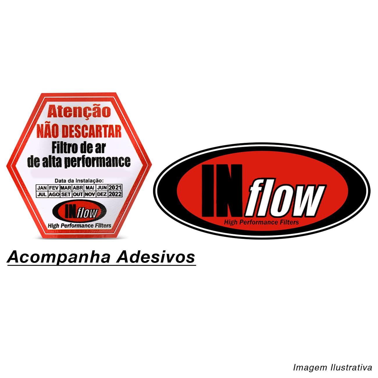 Encontraproduto.com.br - Filtro de Ar Esportivo Inflow Ford Courier 97 a 2013 Inbox Semi Racing HPF2500 + Boné Shutt
