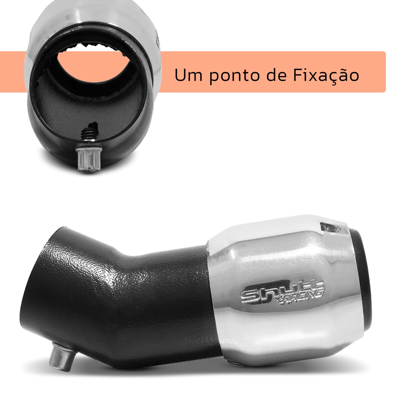 Encontraproduto.com.br - Ponteira de Escapamento Turbinho A3 Celta Corsa Classic Idea Punto Fiesta 2 Pol 30° Graus Alumínio