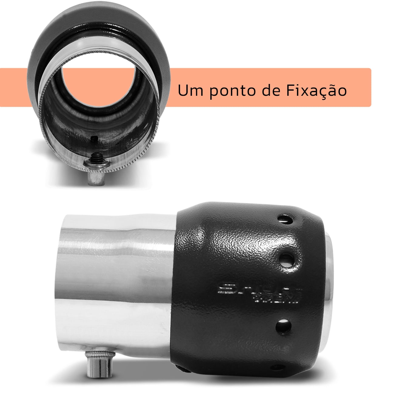 Encontraproduto.com.br - Ponteira Escapamento Turbo Astra Celta Cobalt Uno Ka Fiesta Civic Duster Gol 2 1/16 Polegadas Reta