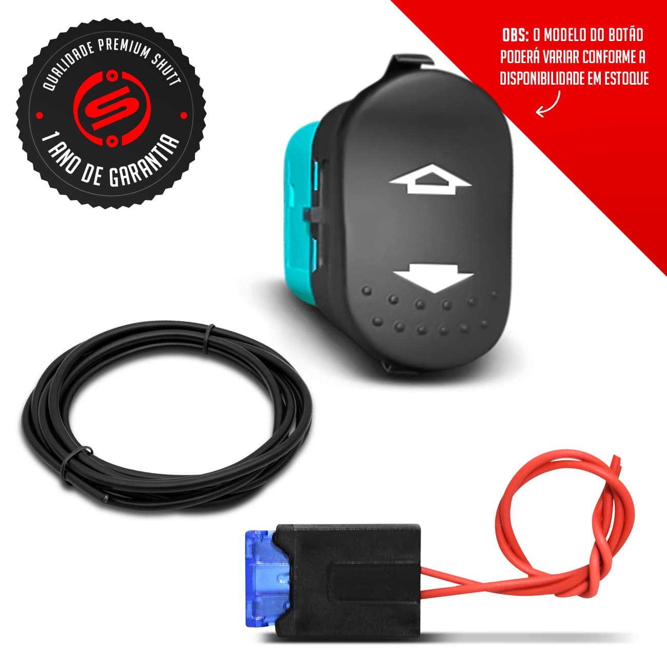 Encontraproduto.com.br - Difusor Escapamento Esportivo Shutt 2 2.5 e 3 Polegadas Universal Preto Com Acionamento Via Botão