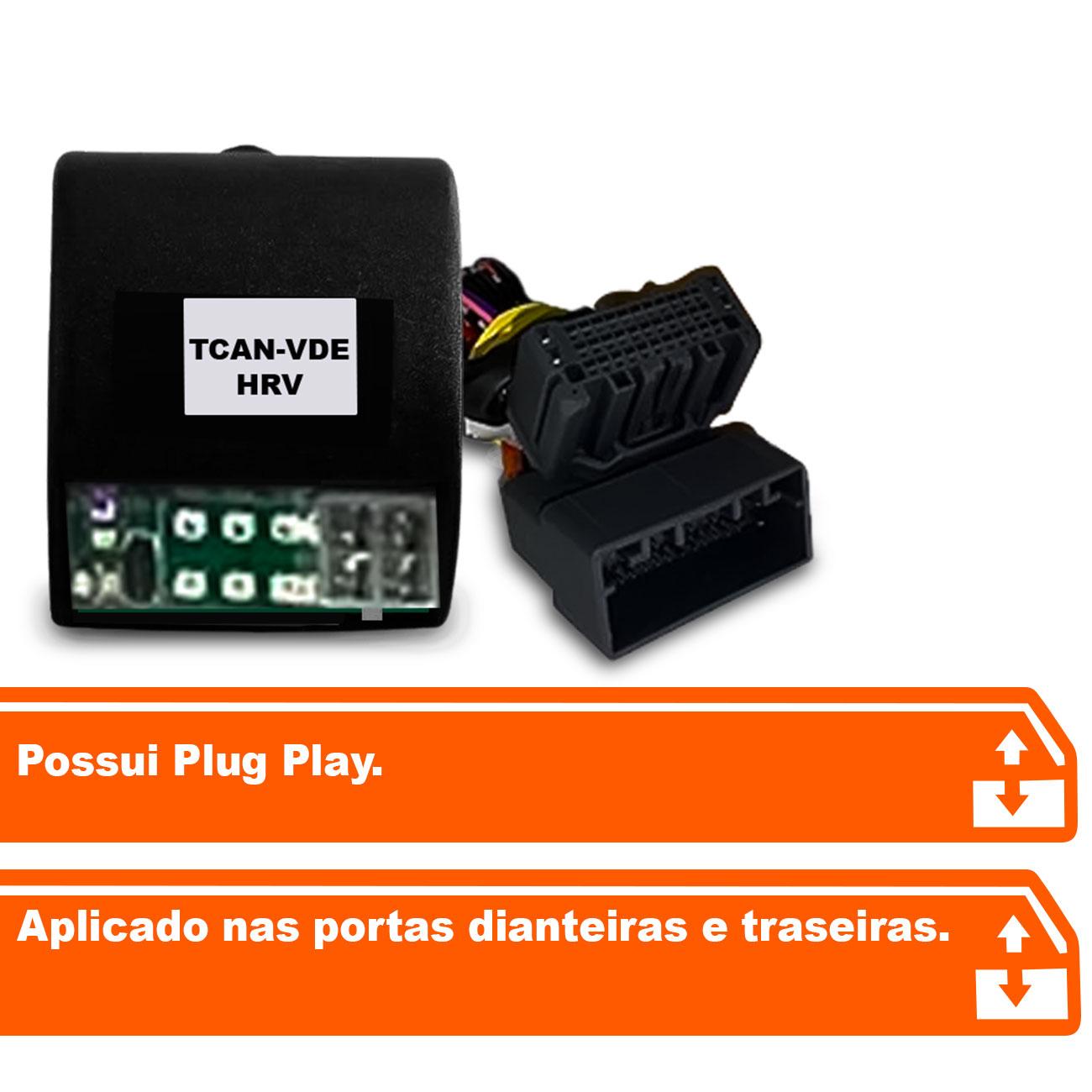 Encontraproduto.com.br - Módulo de Vidro Elétrico THT Compatível HRV 2014 a 2022 Antiesmagamento Plug Play