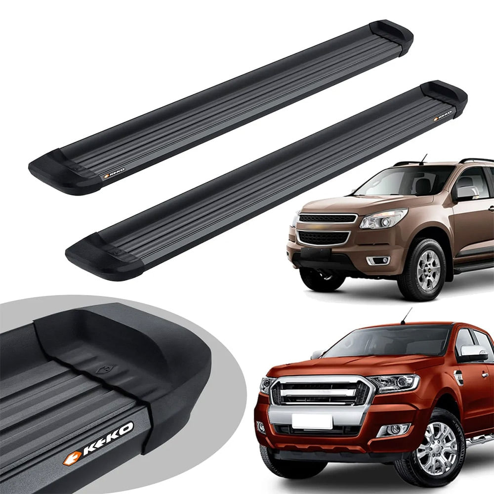 Estribo Lateral My Route S10 2012 a 2023 Ranger 2013 a 2023 Preto Keko