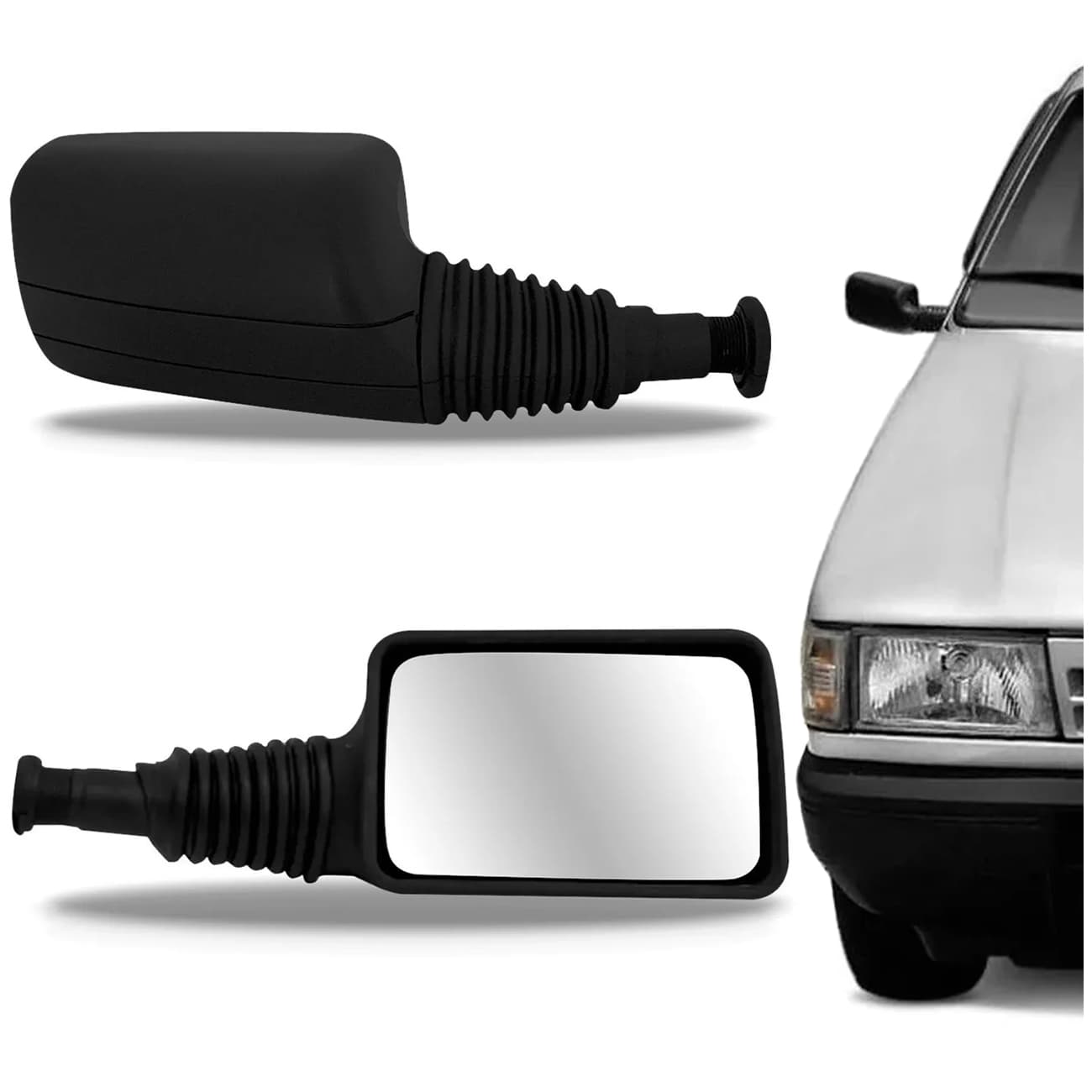 Par Retrovisor Manual Uno 1985 a 2013 sem Controle