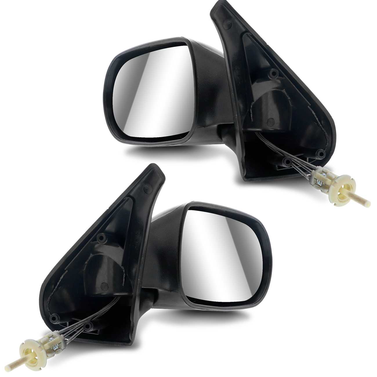 Encontraproduto.com.br - Par Retrovisor Manual Uno Fire 2006 2007 2008 2009 2010 4 Portas com Controle