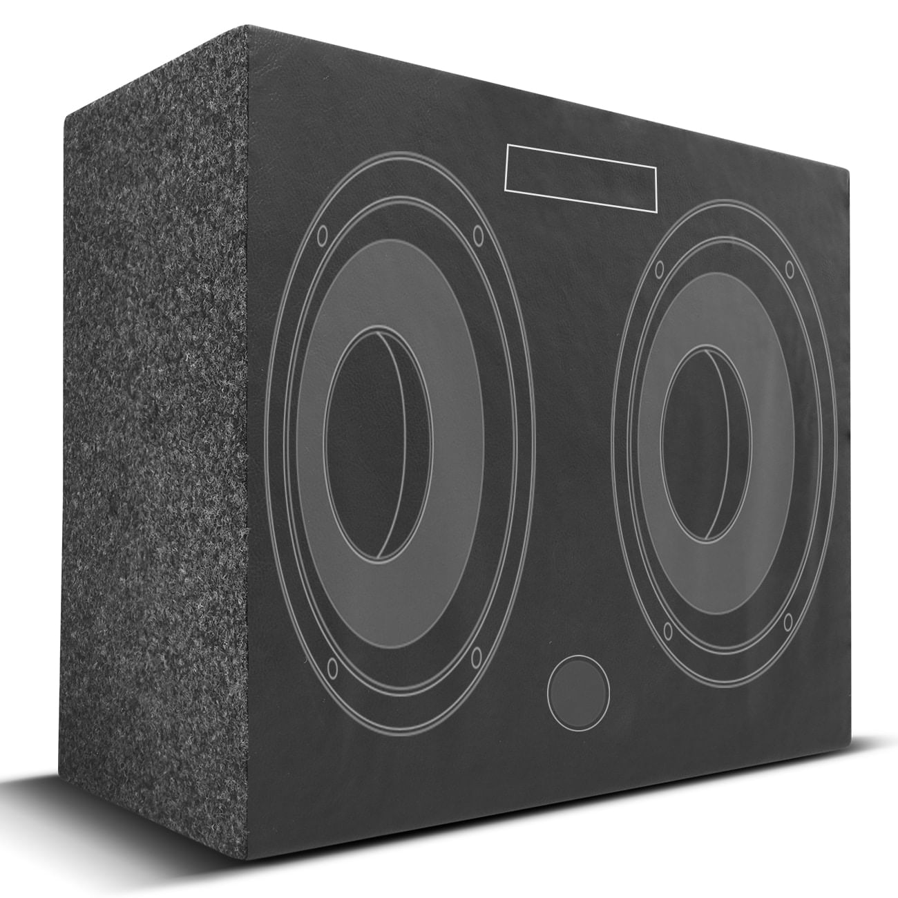 Caixa Som Automotivo Par 6x9 + Mp3 Player Dutada MDF Carpete Courvin Grafite Vazia