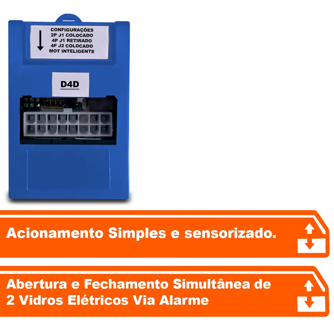 Módulo Vidro Elétrico Etios 2013 a 2017 SW4 2009 a 2015 4 Portas Sem Chicote 4578-0 D4D