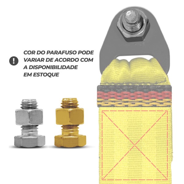 Encontraproduto.com.br - Cinta Fita Reboque Tow Strap Com Viés 3D Personalizado Tuning Shutt Capacidade 2 Toneladas Universal