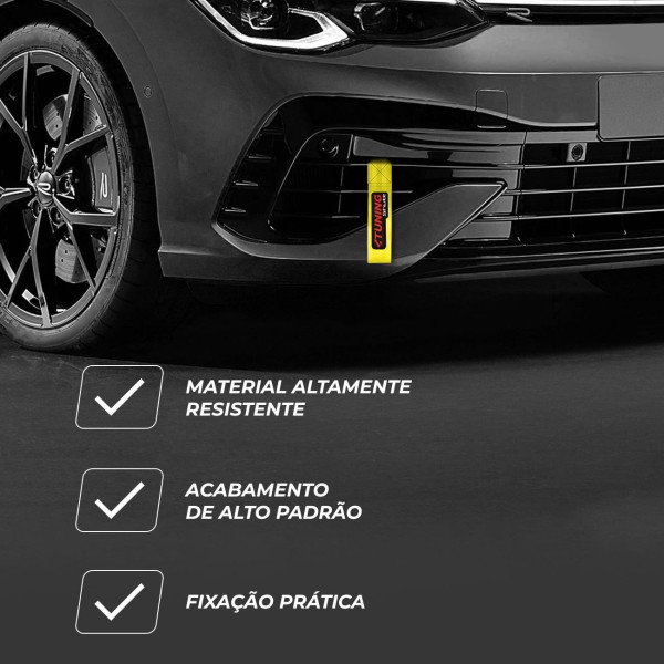 Encontraproduto.com.br - Cinta Fita Reboque Tow Strap Com Viés 3D Personalizado Tuning Shutt Capacidade 2 Toneladas Universal