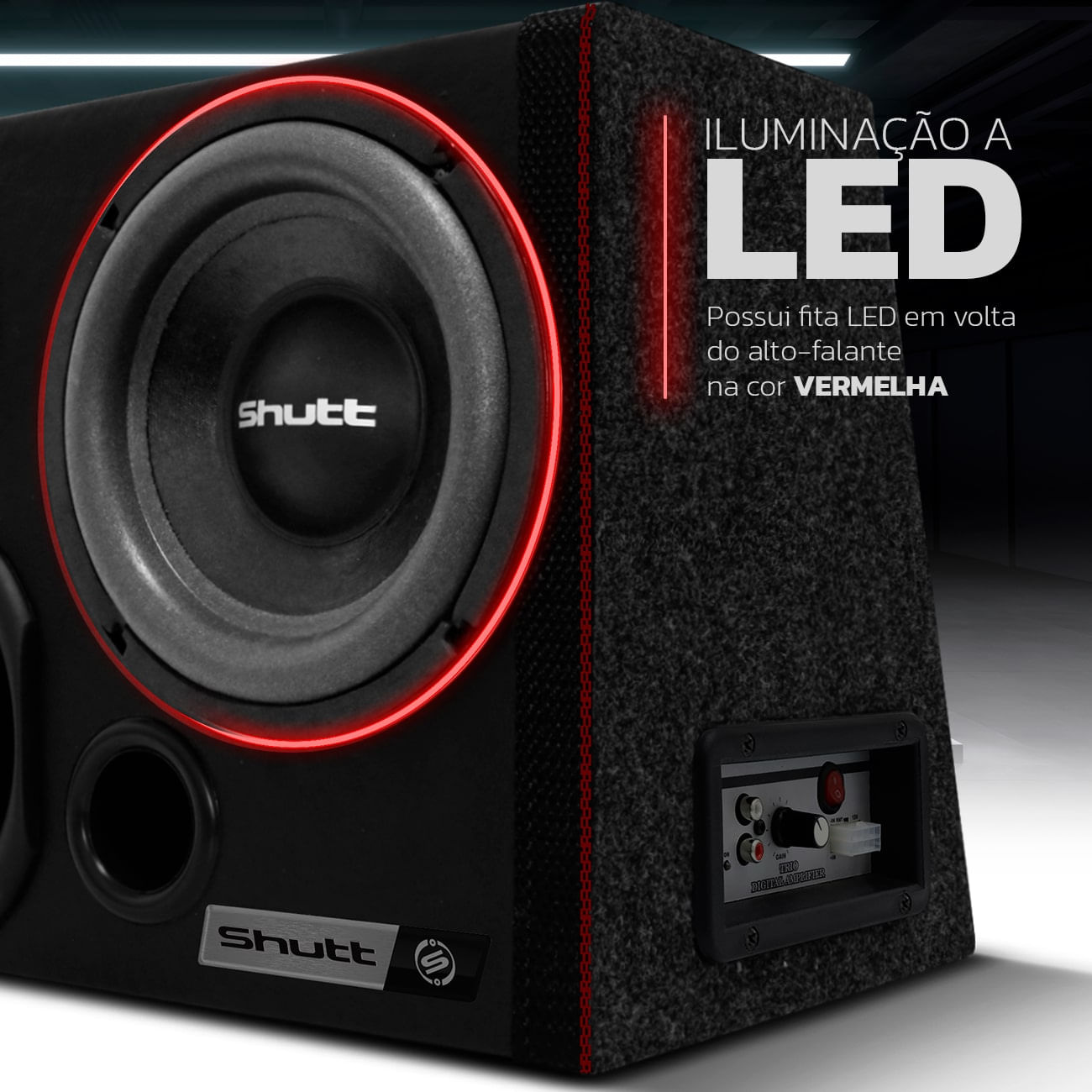 Encontraproduto.com.br - Caixa De Som Trio Amplificada 700w Subwoofer 8 Pol Shutt Bluetooth Usb Sd Led Casa Carro Completa