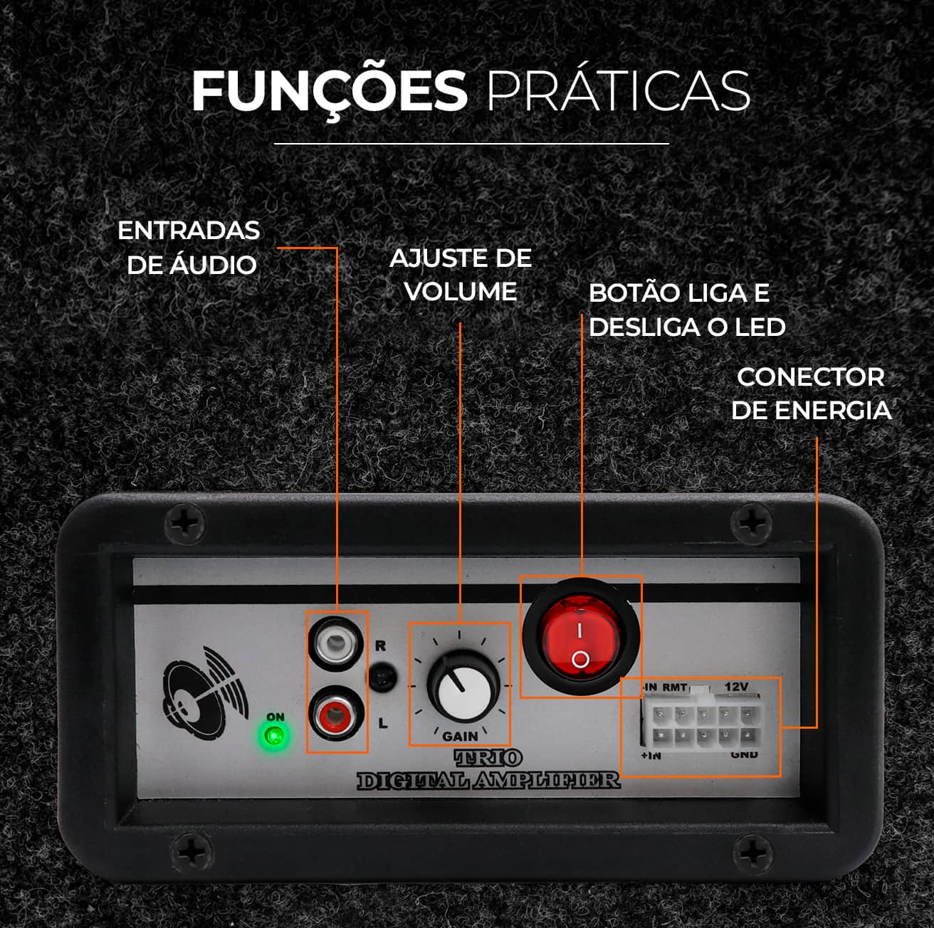 Encontraproduto.com.br - Caixa De Som Trio Amplificada 700w Subwoofer 8 Pol Shutt Bluetooth Usb Sd Led Casa Carro Completa