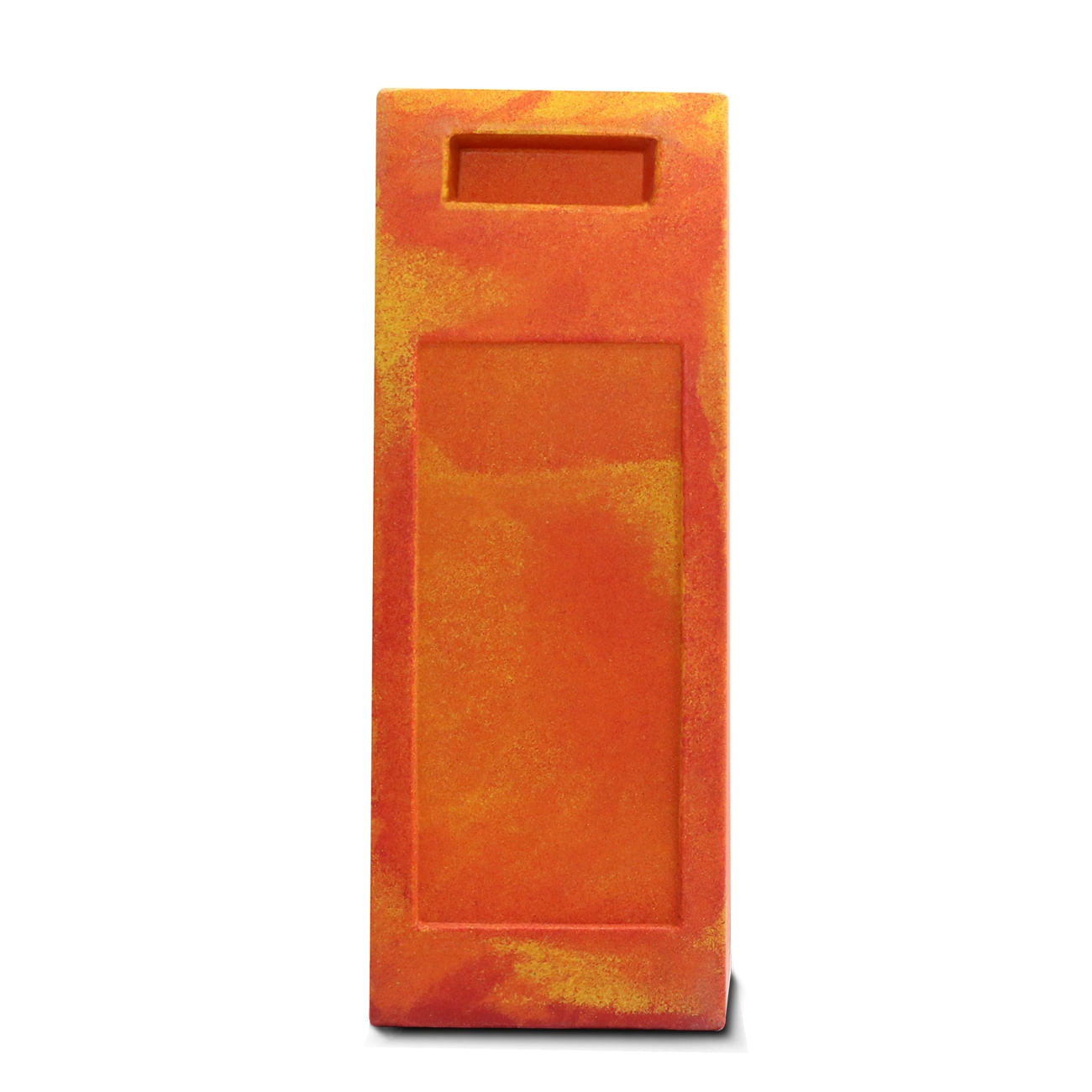 Encontraproduto.com.br - Caixa De Som Bob Injetada Vazia 6 Polegadas Amarelo Com Vermelho Mesclado Dutada