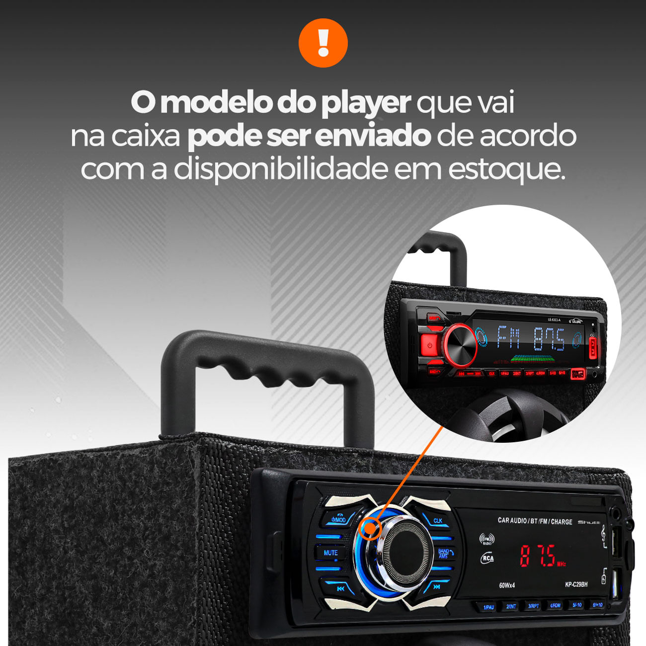 Encontraproduto.com.br - Caixa De Som Bob Residencial Amplificada Shutt 6 Polegadas 400w C/ Led Neon Som Forte Completa