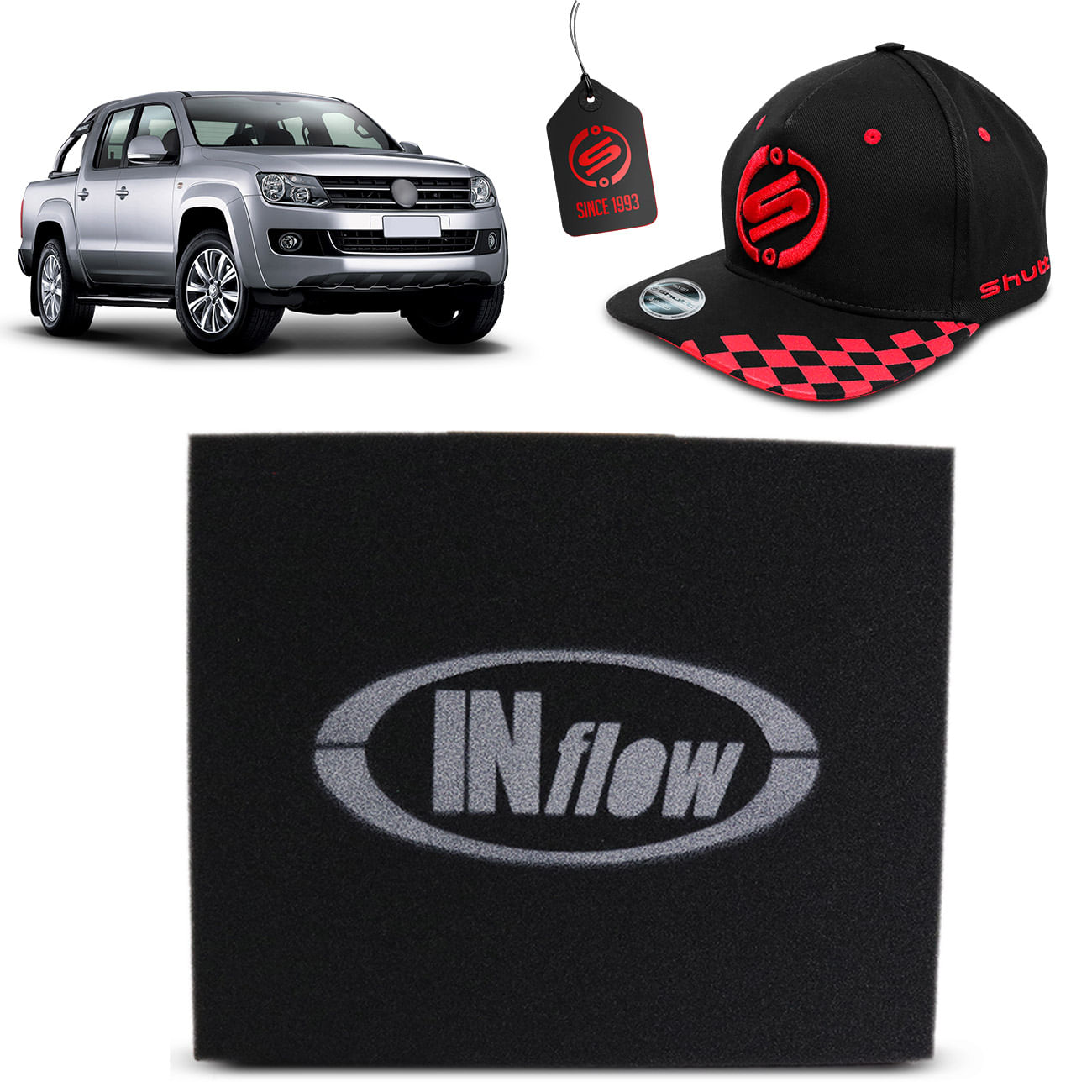 Filtro de Ar Esportivo Inflow Amarok 2.0 TDI 2010 a 2018 HPF4750