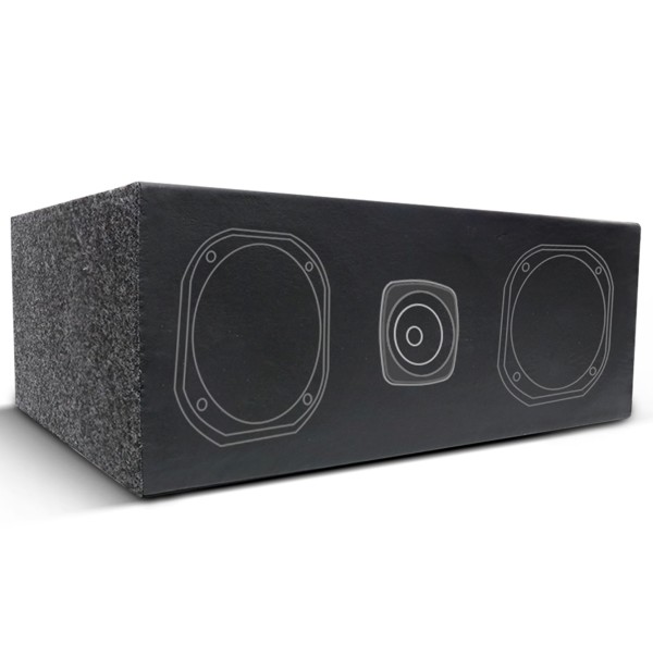 Encontraproduto.com.br - Caixa Corneteira para Corneta Longa 2 Drivers e 1 Tweeter Courvin