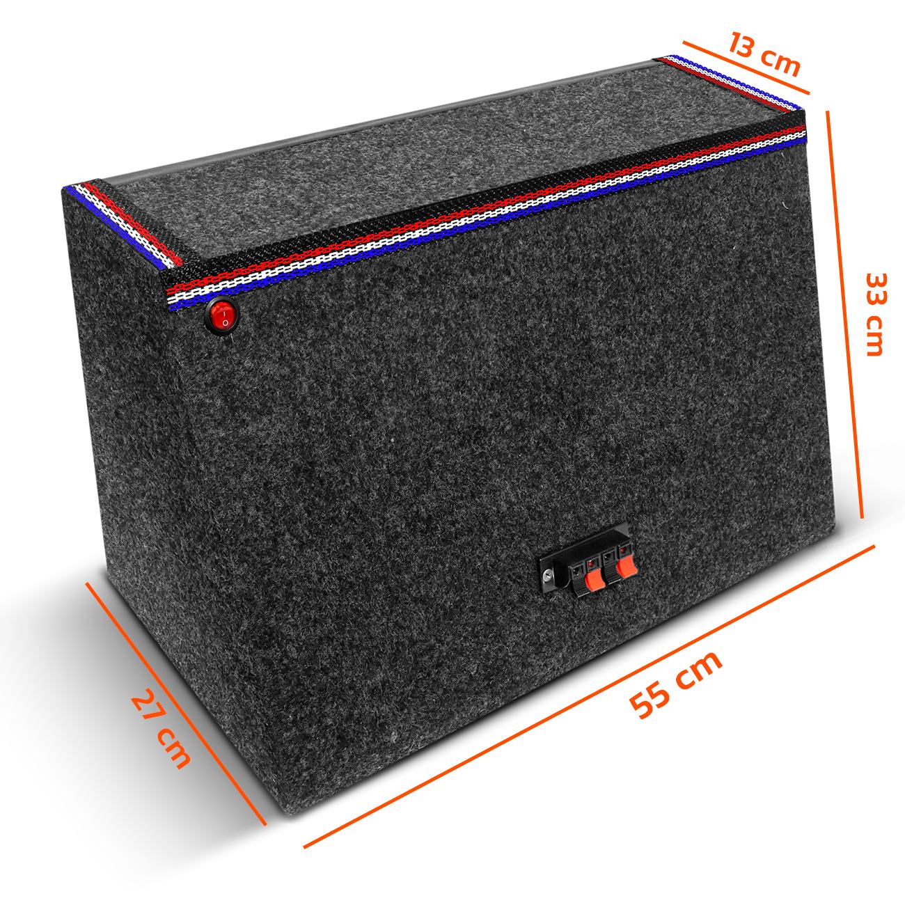Encontraproduto.com.br - Caixa Som Trio Automotivo Shutt 800w RMS Woofer Xplode 12 Pol + Módulo Taramps Ts400 LED Neon Carro