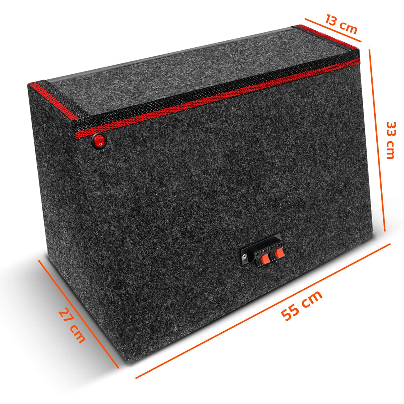 Encontraproduto.com.br - Caixa Som Trio Champion Shutt 800w RMS Subwoofer Concept 12 Pol + Módulo TS400 Grave Forte Carro LED