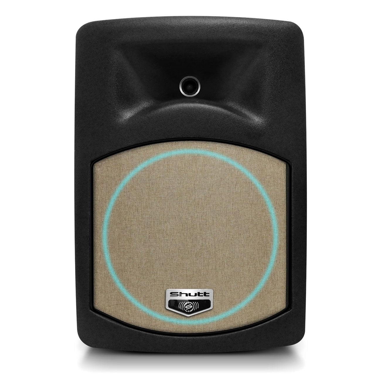 Encontraproduto.com.br - Caixa Som Ativa Bi Amplificada Retrô Shutt LED 480W RMS Woofer 12 Pol Bluetooth USB P10 SD Rádio