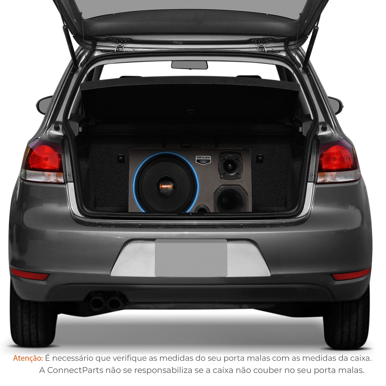 Encontraproduto.com.br - Caixa Som Trio Automotivo Pigmentada Magnum 550w RMS Woofer Extreme 12 Pol Toca Muito Som Forte LED