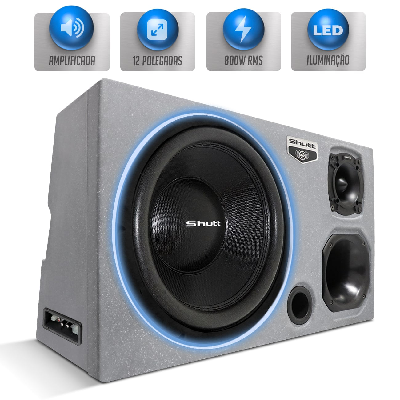 Caixa Trio Shutt Pigmentada Cinza/Branco + Xc403 + Shutt