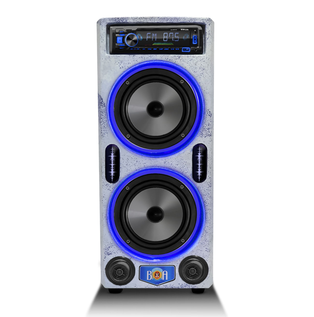 Encontraproduto.com.br - Caixa De Som Bob Residencial Boa Amplificada 500w Kit 2 Vias 6 Pol + Player Bluetooth USB LED