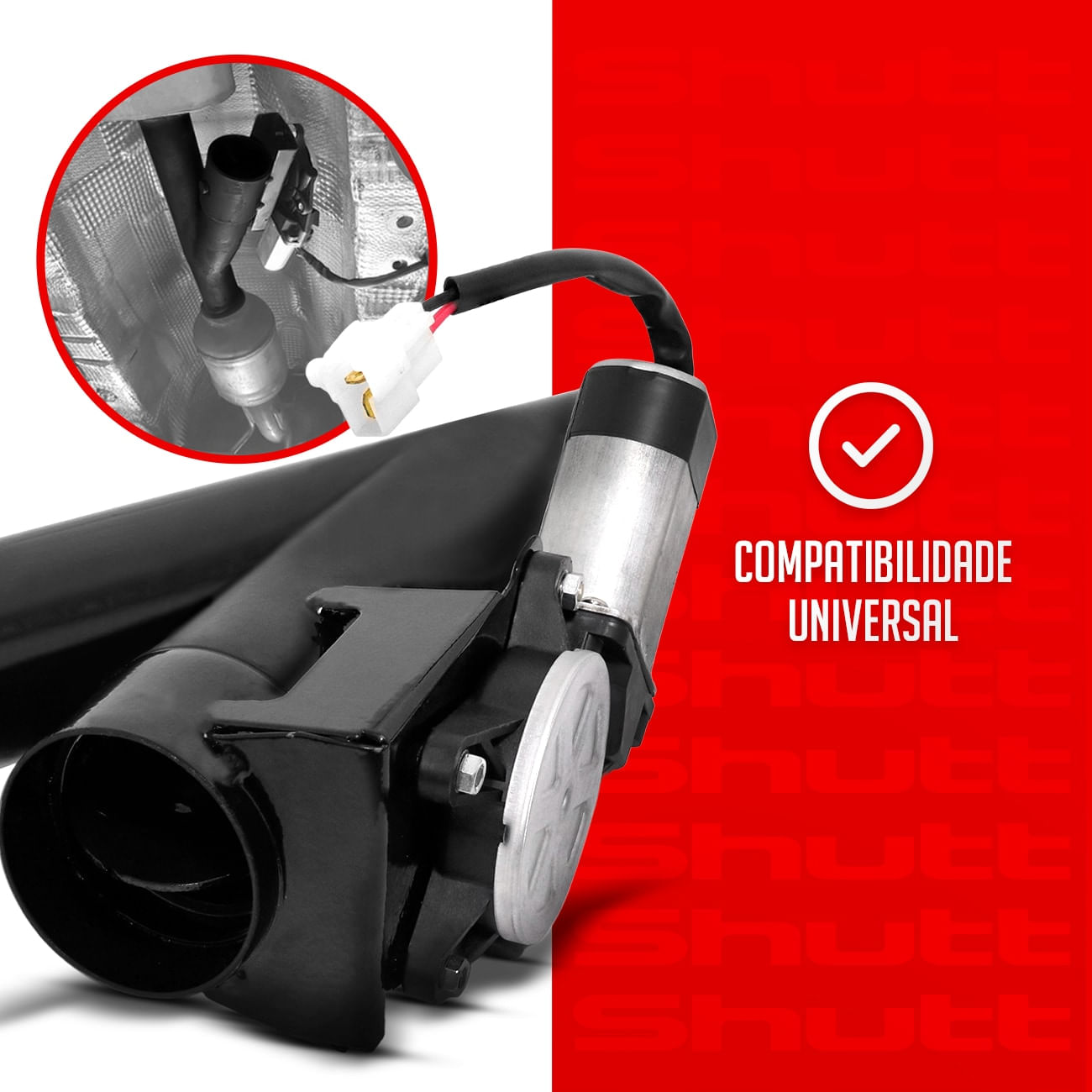 Encontraproduto.com.br - Difusor Escapamento Esportivo Reposição 2, 2.5 e 3 Polegadas Universal Preto Shutt