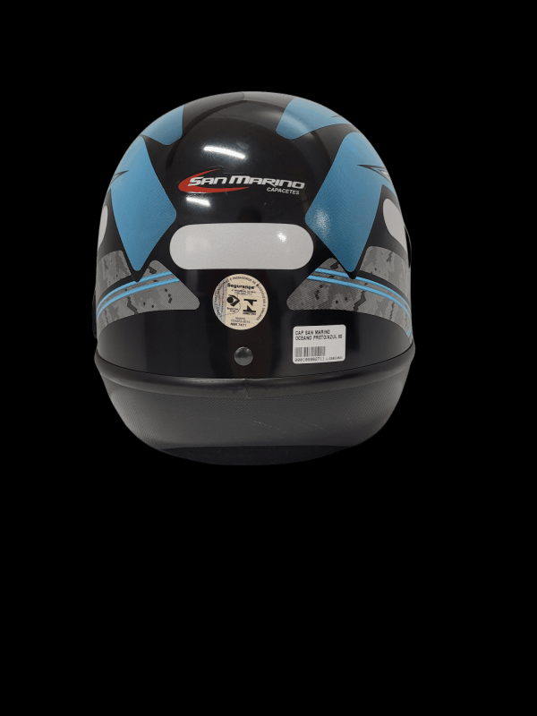 Encontraproduto.com.br - Capacete san marino oceano preto/azul 60