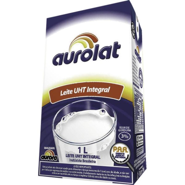 Encontraproduto.com.br - Leite Longa Vida Aurolat Integral TP com 1L