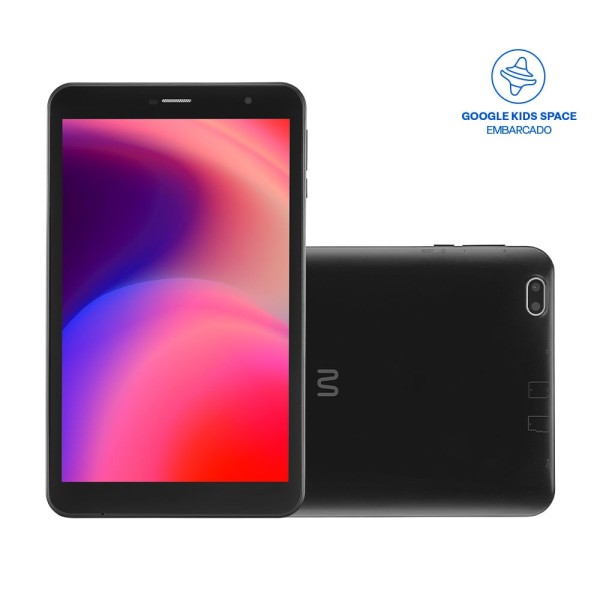 Encontraproduto.com.br - Tablet Multilaser M8 4G 32GB Tela 8 pol. 2GB RAM + WIFI com Google Kids Space Android 11 Octa Core - Preto - NB365OUT [Reembalado]