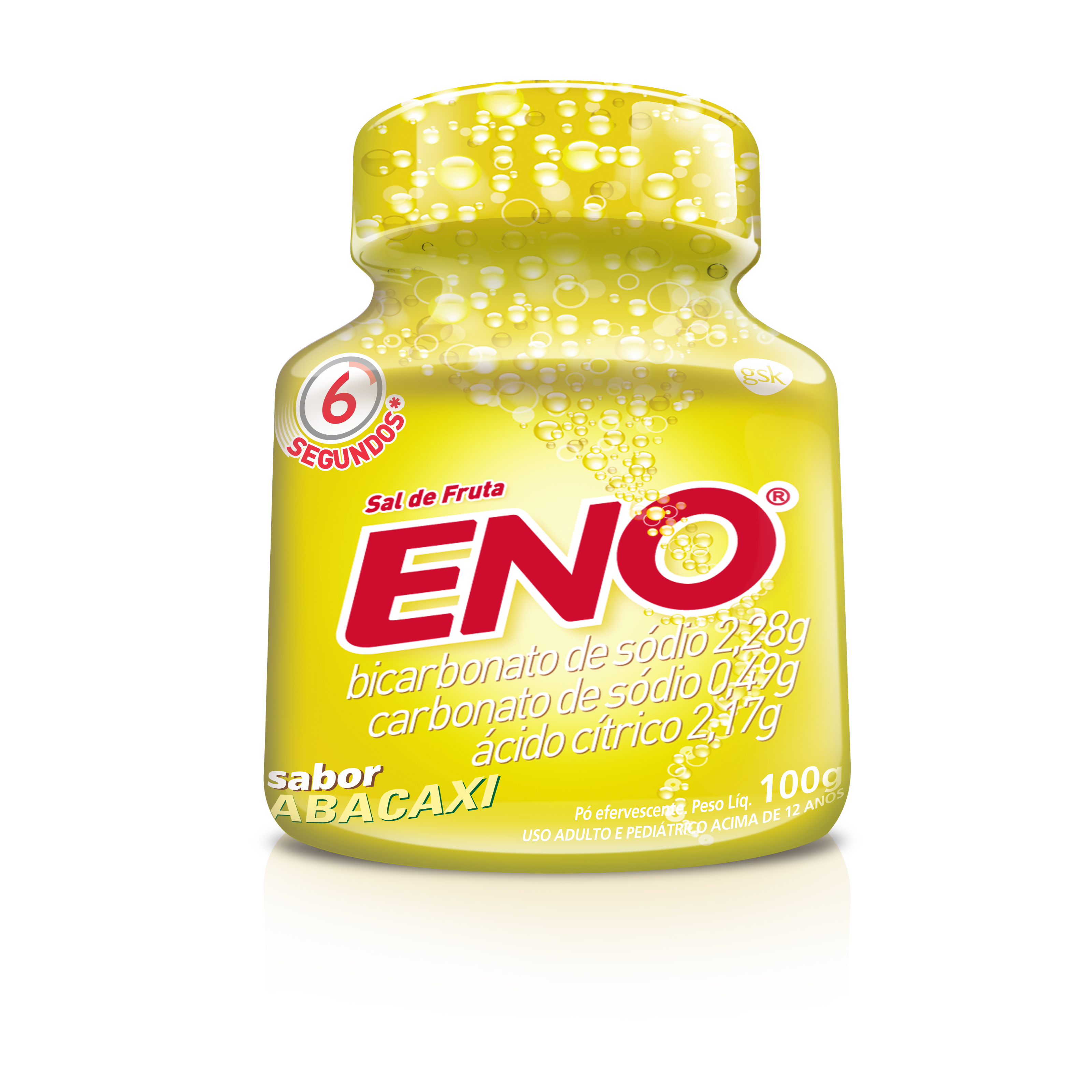 Sal de Fruta Eno Abacaxi Pote 100g