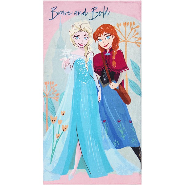 Encontraproduto.com.br - Toalha De Banho Aveludada  Frozen Brave And Bold