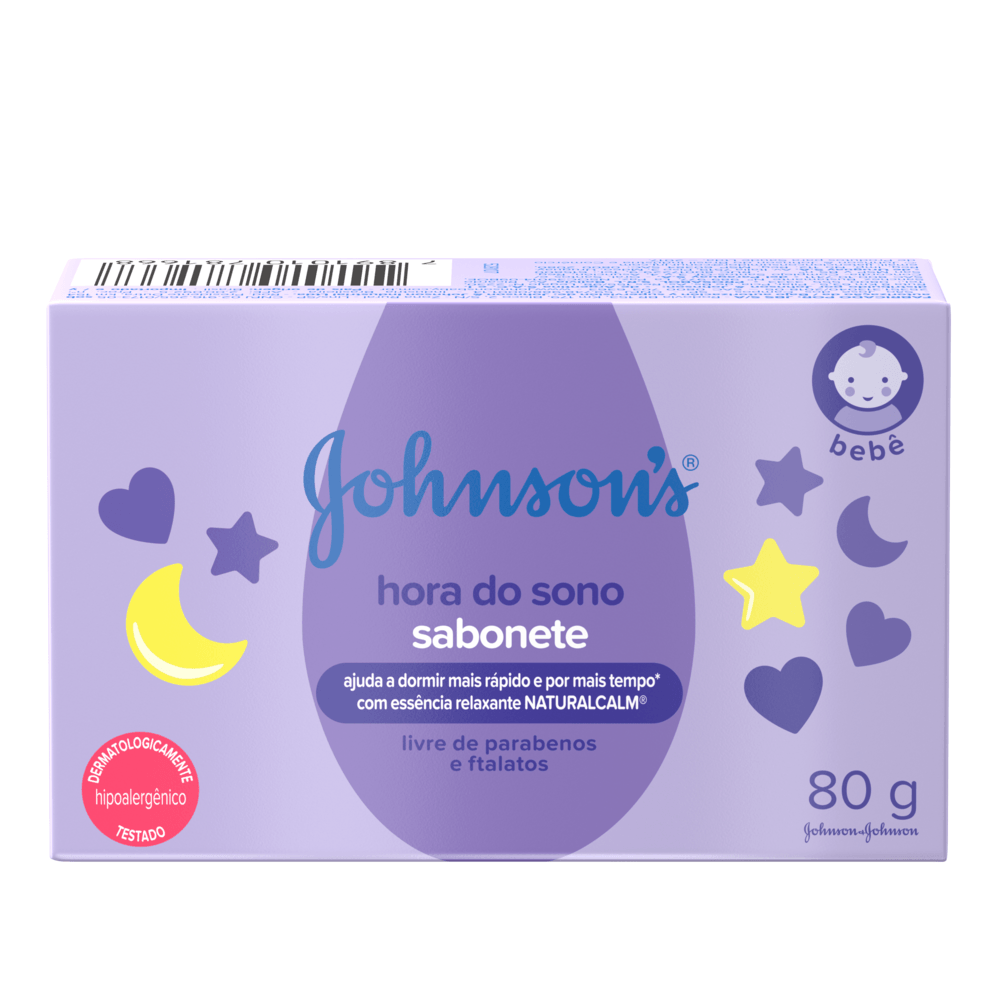 Sabonete Barra Johnsons Baby Hora do Sono 80g