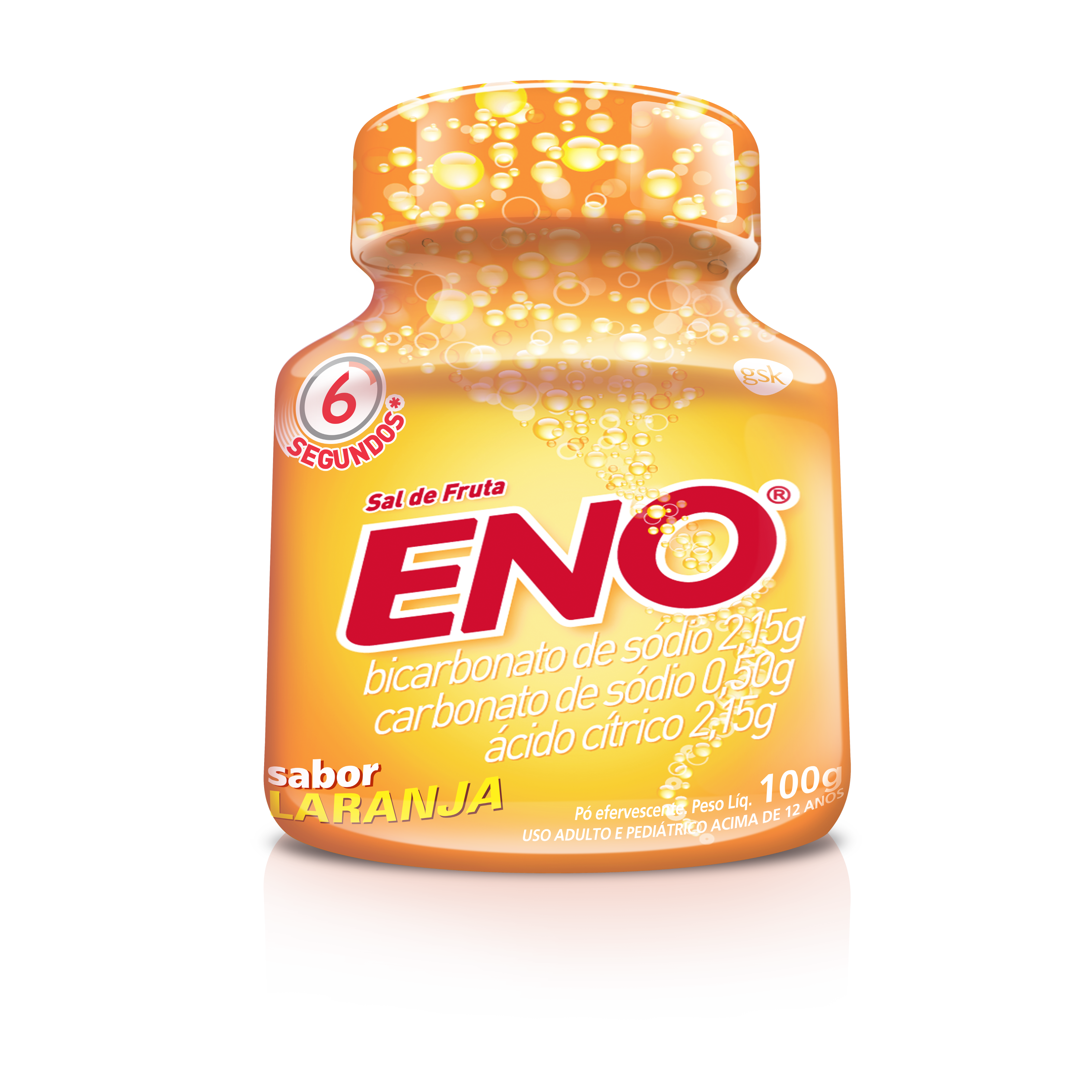 Sal de Fruta Eno Laranja Pote 100g